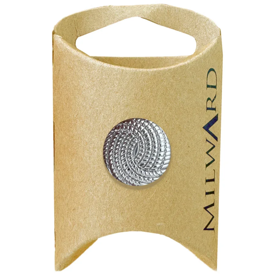 Silver ABS with Plating Shank Rope Button