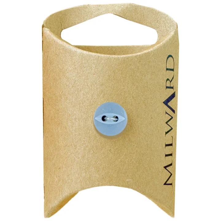 Sky Blue Polyester 2-Hole Fisheye Button