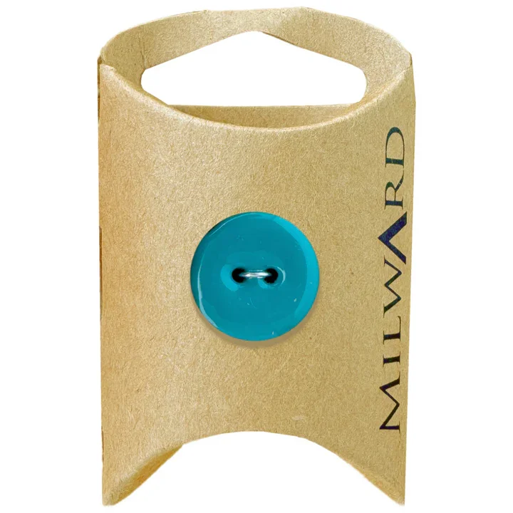 Turquoise Coconut with Epoxy 2-Hole Button