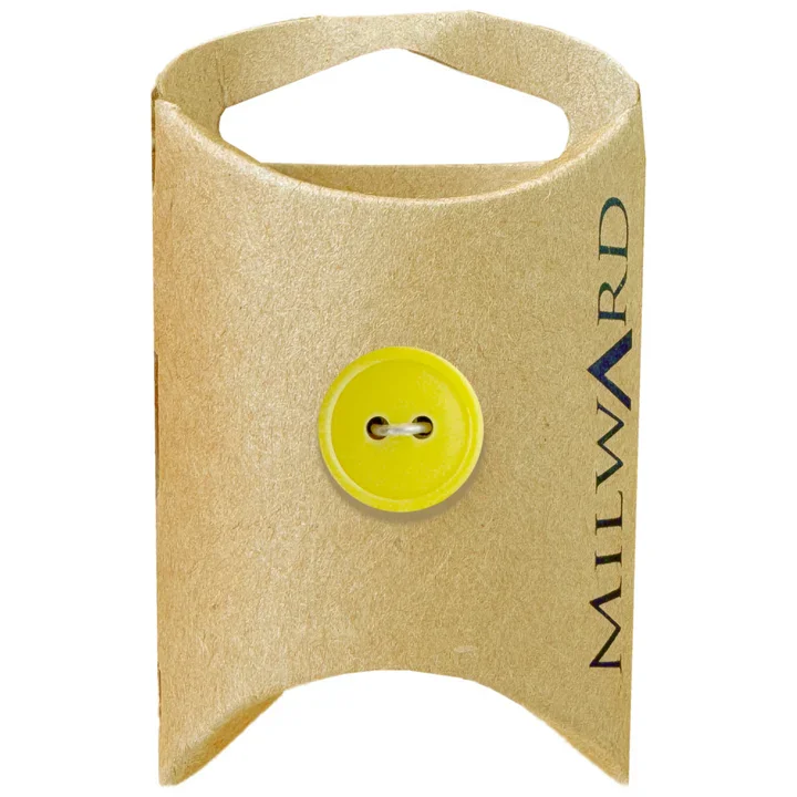 Yellow Nylon 2-Hole Basic Button