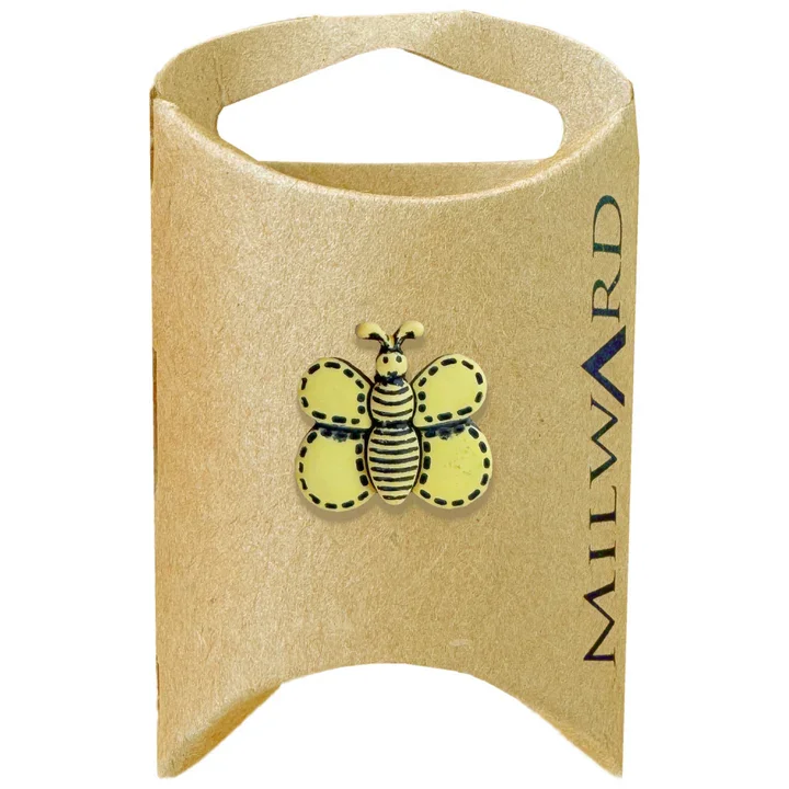 Yellow Nylon Shank Bumblebee Button