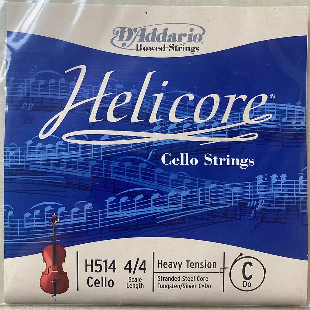 D'Addario Helicore Cello Single C String, 4/4 Scale, Medium Tension