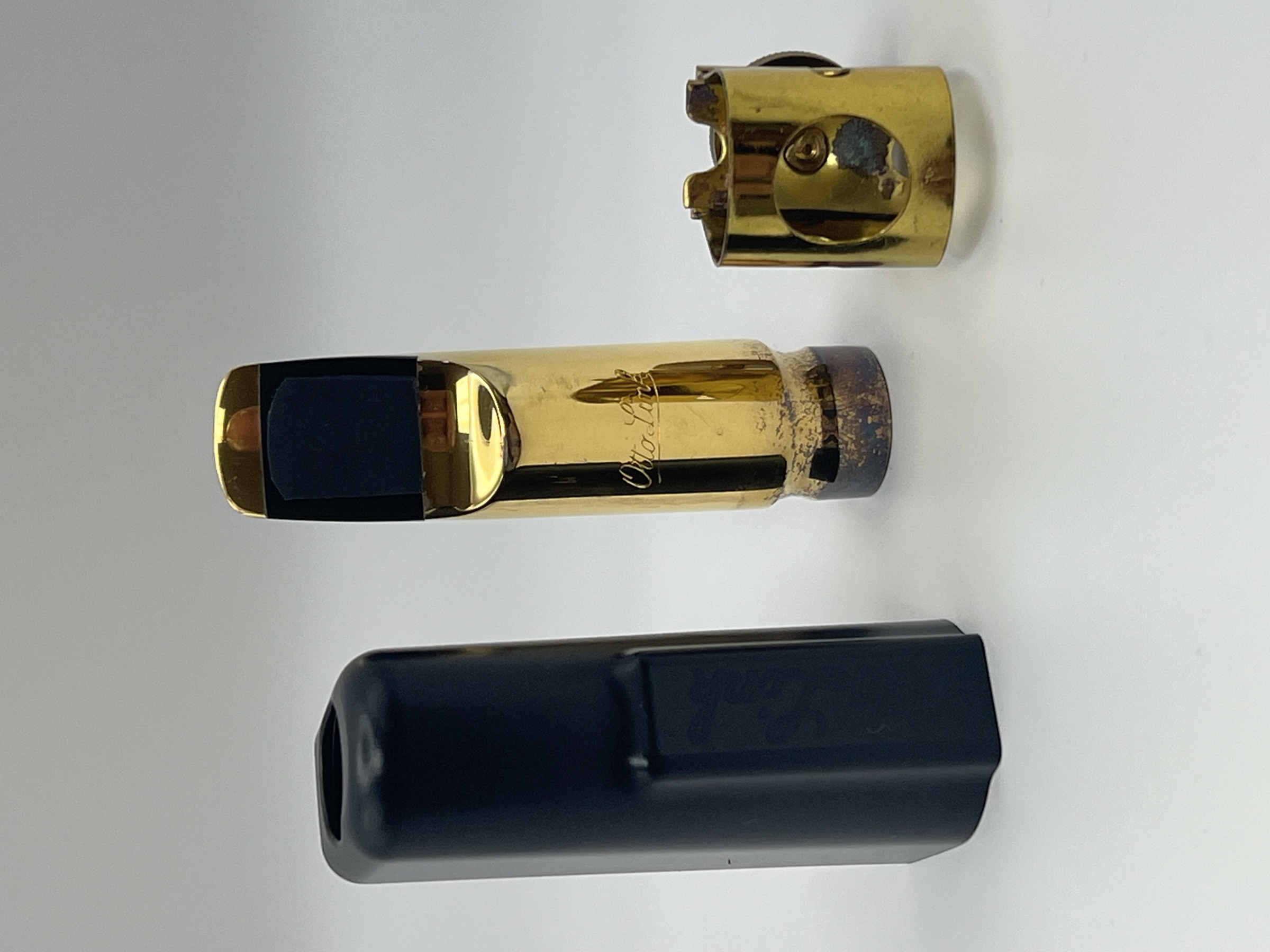 Vintage Otto Link 6* Metal Soprano Sax Mouthpiece, Original Ligature & Cap