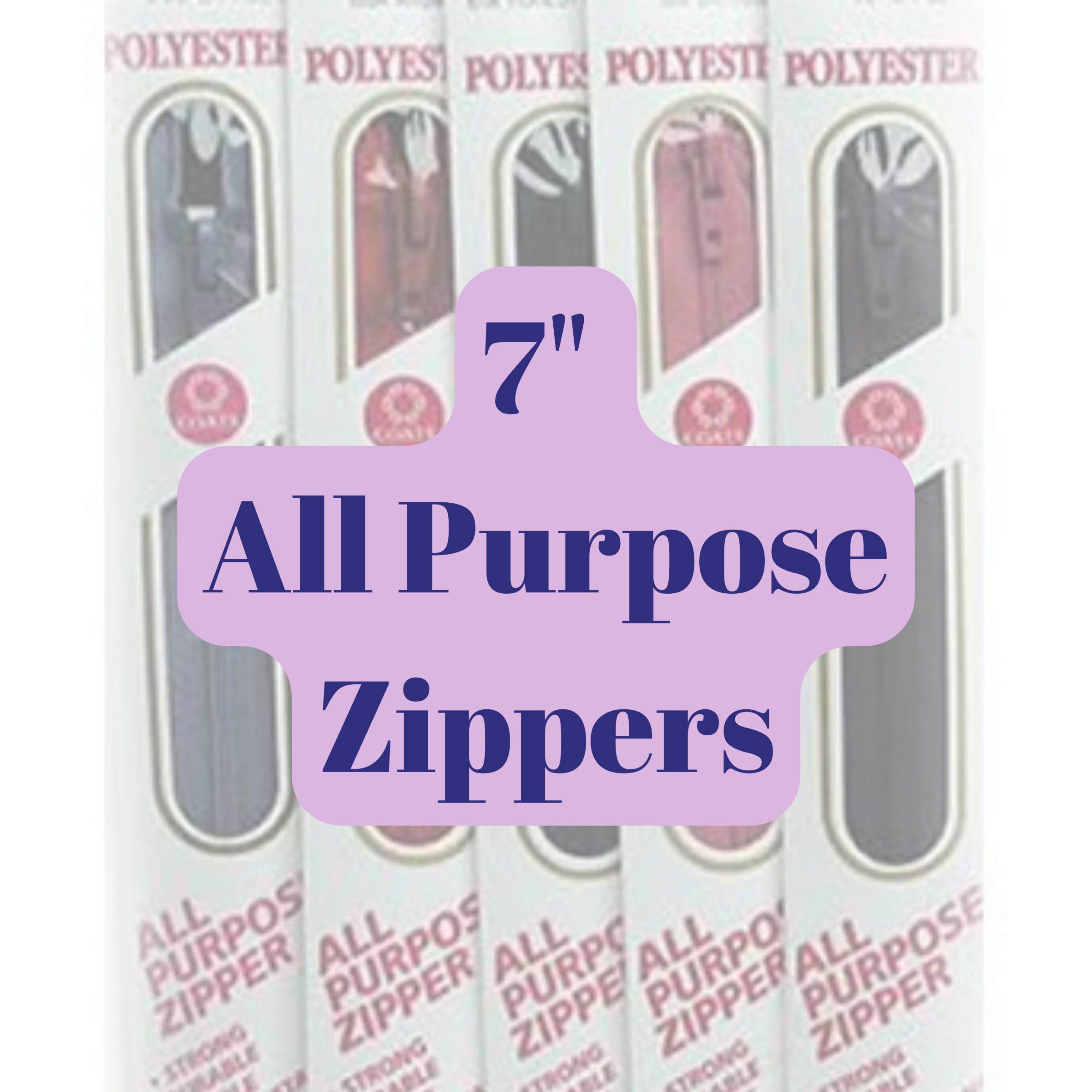 Coats & Clark - Polyester All Purpose Zipper 7 - Various Colors