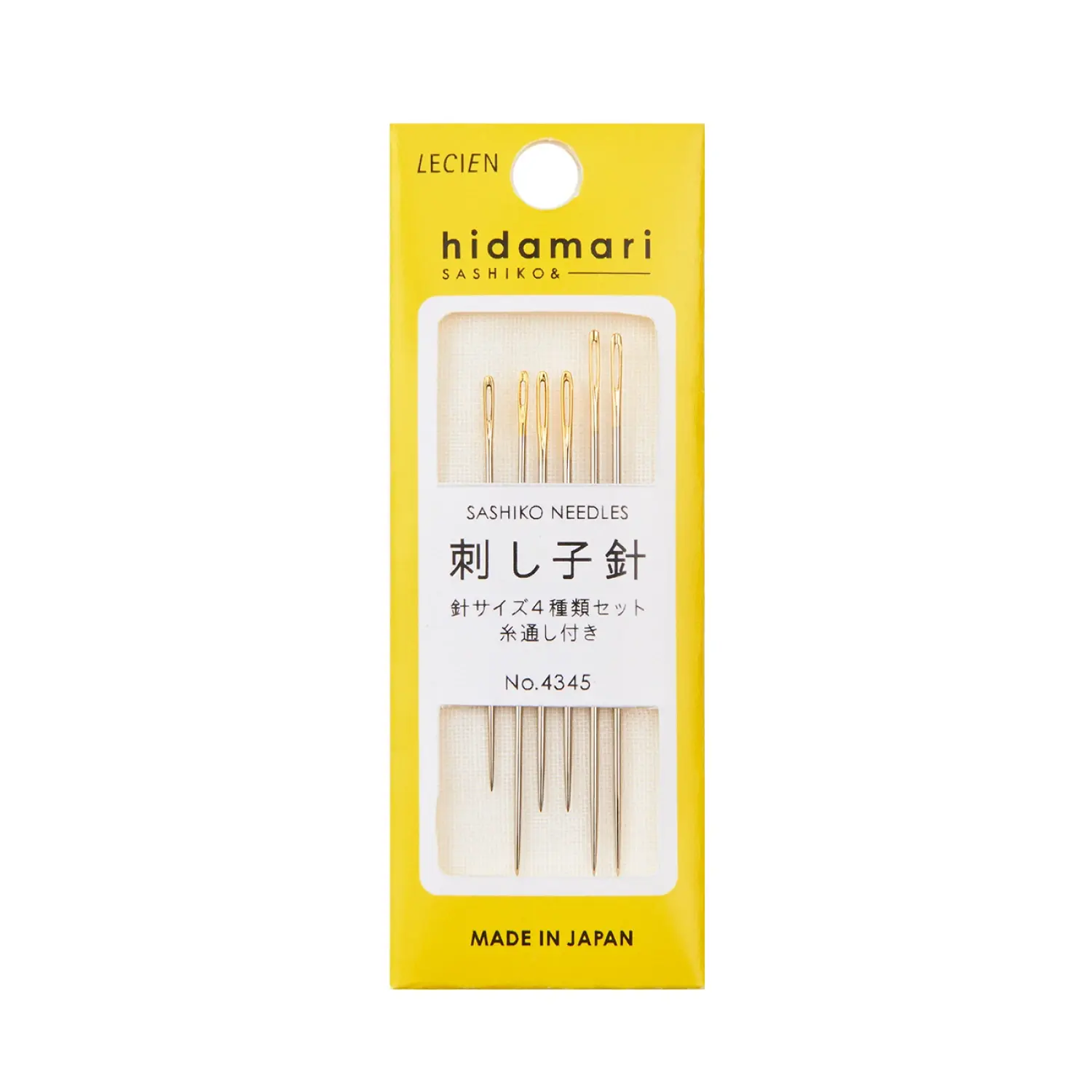 Cosmo - Hidamari Sashiko Assorted Needle Set - Assorted Sizes 6ct