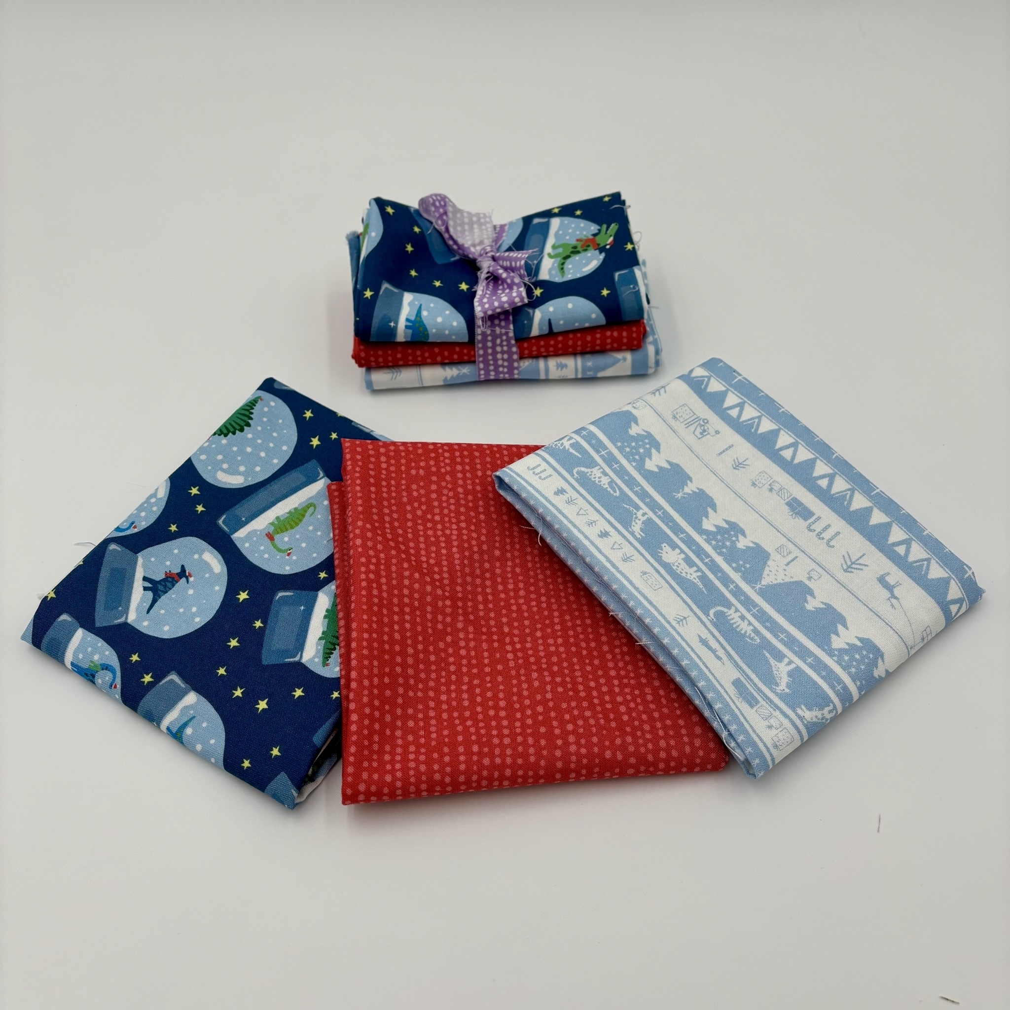 Don't Claus A Scene by Dear Stella - Custom Fat Quarter Bundle - 3 Pcs