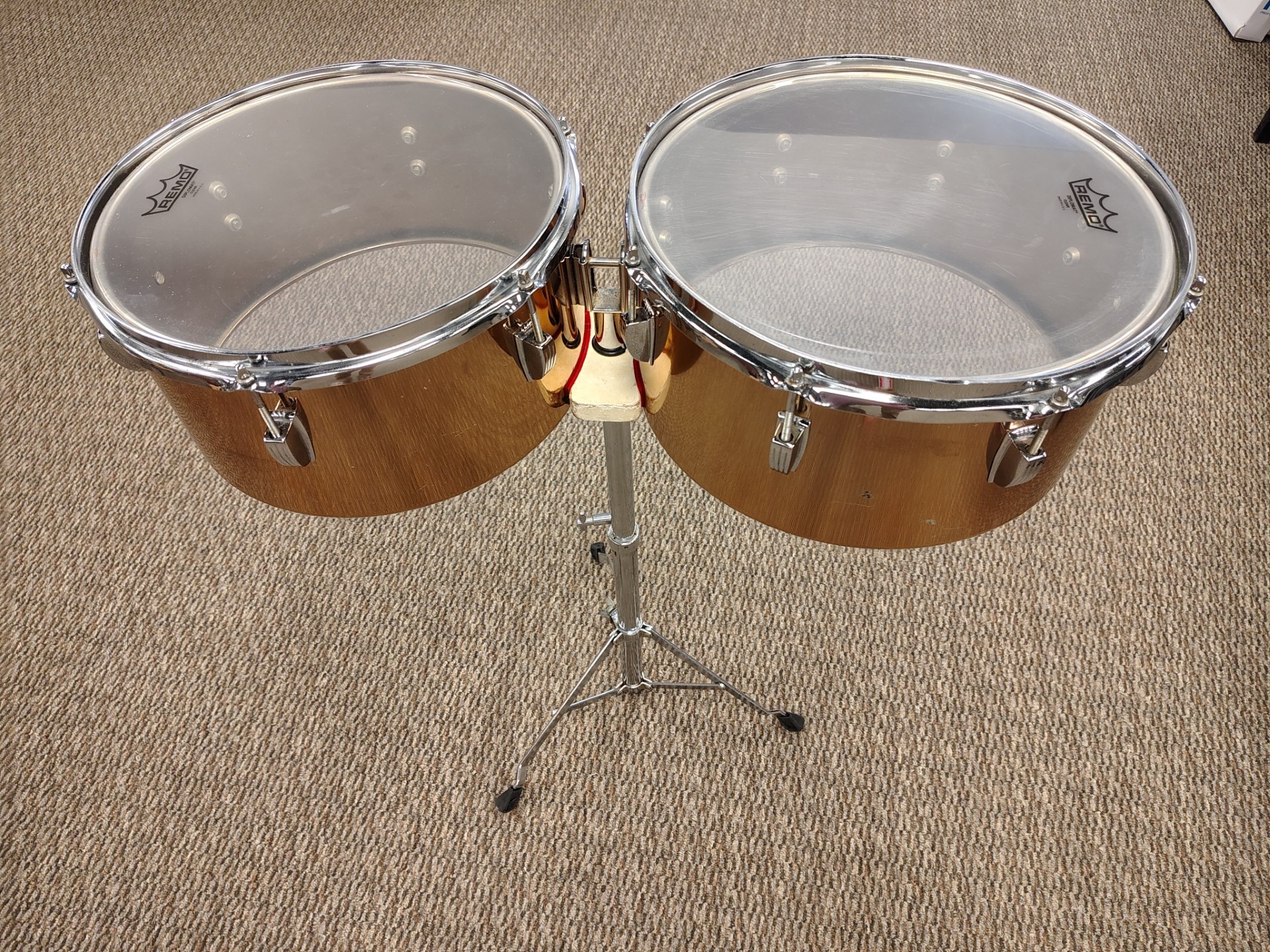 Early 80's Ludwig Copper Timbales Set - Vintage