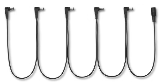 Outlaw 9V DC 5-Way Daisy Chain Cable w/ 5 Right-Angle Connectors