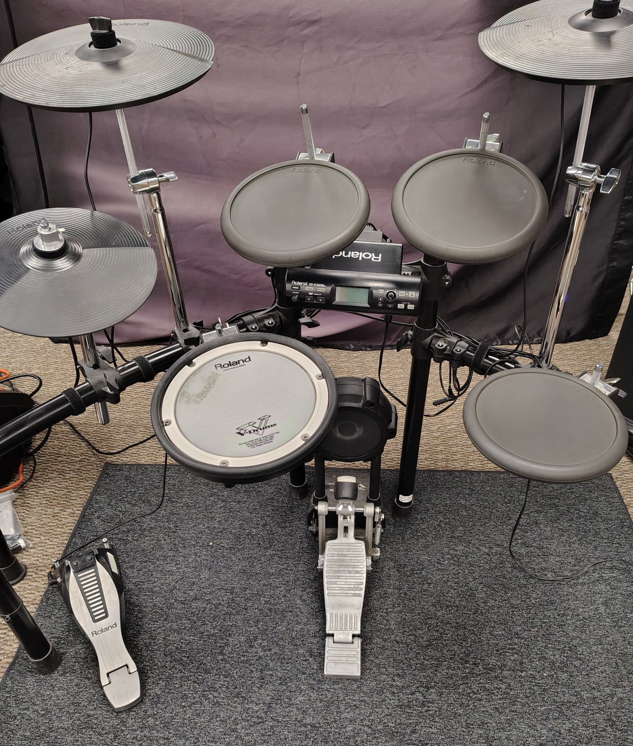 Roland TD-4 V-Drum kit w/Stand - Vintage / Used