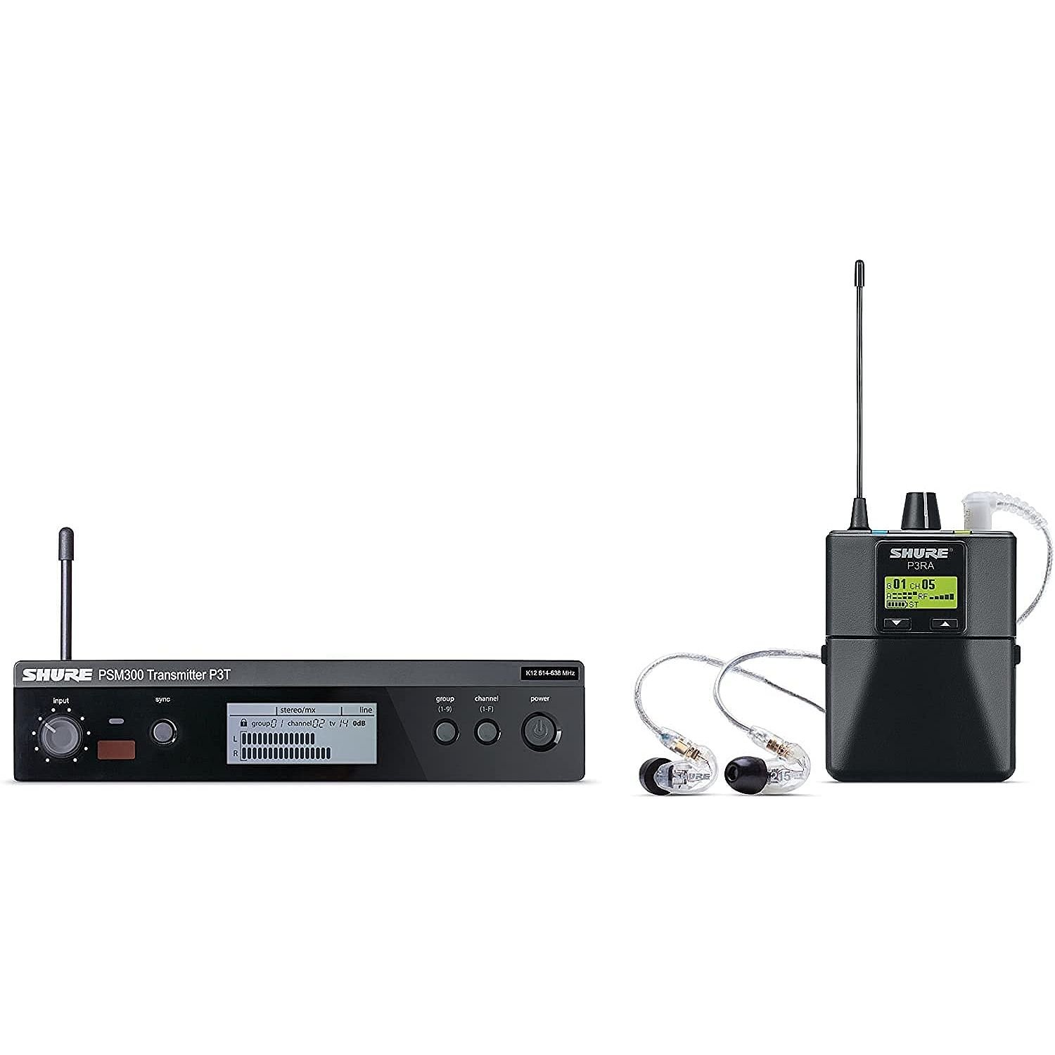レ*ミ様 SHURE PSM300 & SHURE シュア イヤホン Shure PSM300 Wireless In-Ear System w/SE215-CL (G20) - 042406371704