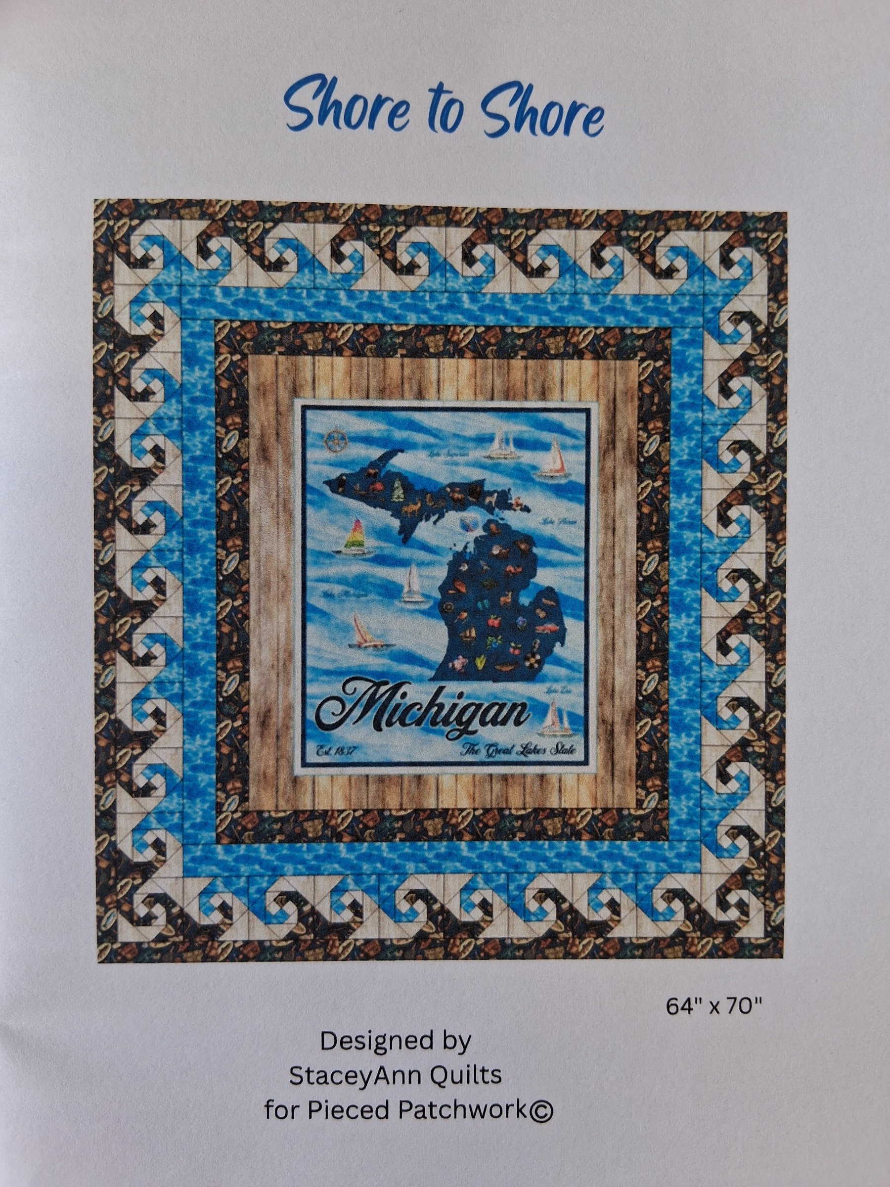 All Michigan Shop Hop Large Shore to Shore Panel 2026 Quilt