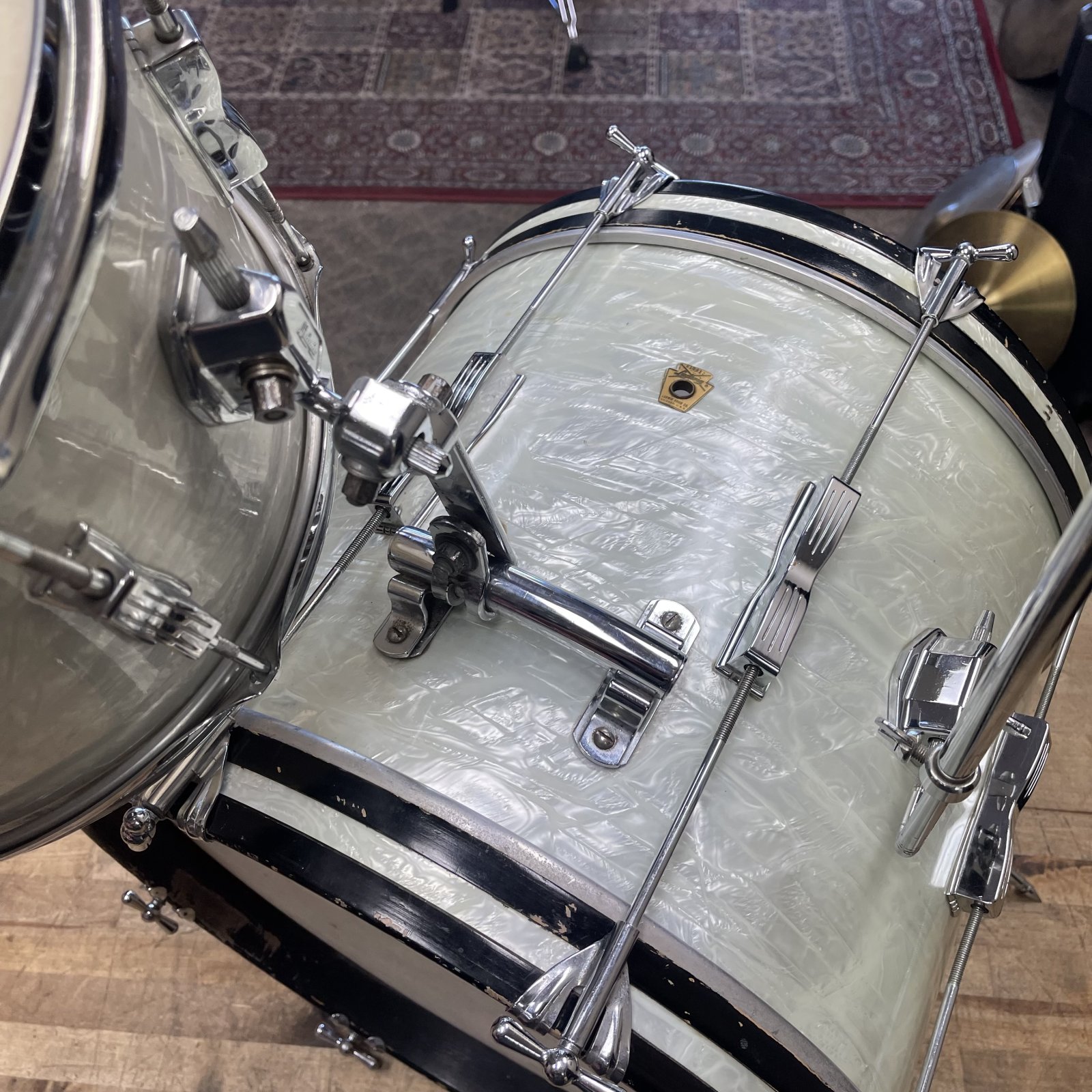 Vintage 60's Ludwig Club Date Drum Set - 18 Bass Drum - WMP