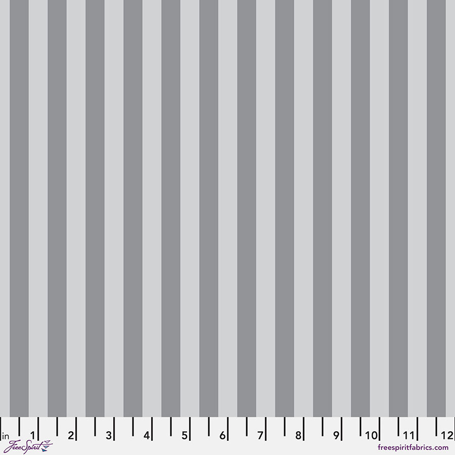 Tent Stripe in Fog || True Colors Graywork by Tula Pink
