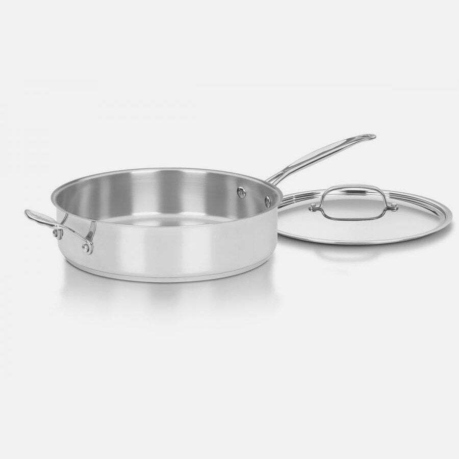 Cuisinart Chef's Classic 5.5qt Stainless Steel Sautè Pan - Thumbnail 3