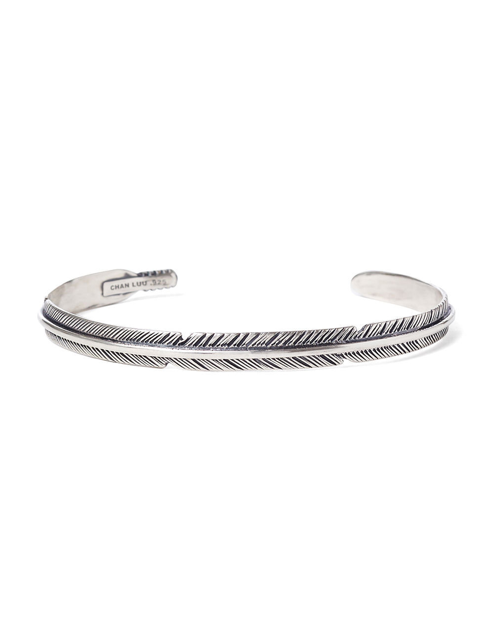 Silver Feather Bangle