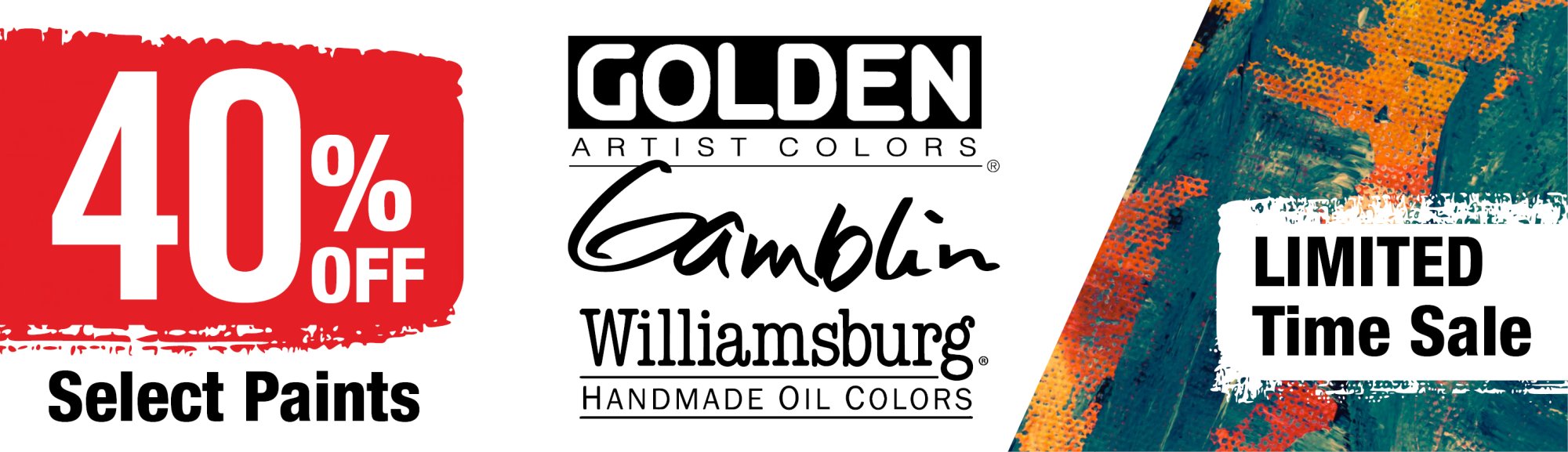 Williamsburg, Gamblin, and Golden 40% Off Sale