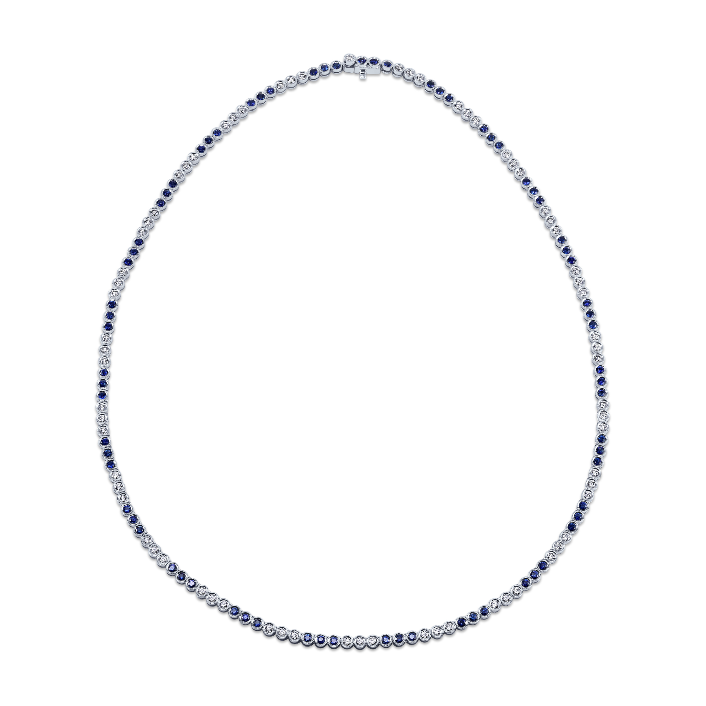 Sapphire and Diamond Necklace