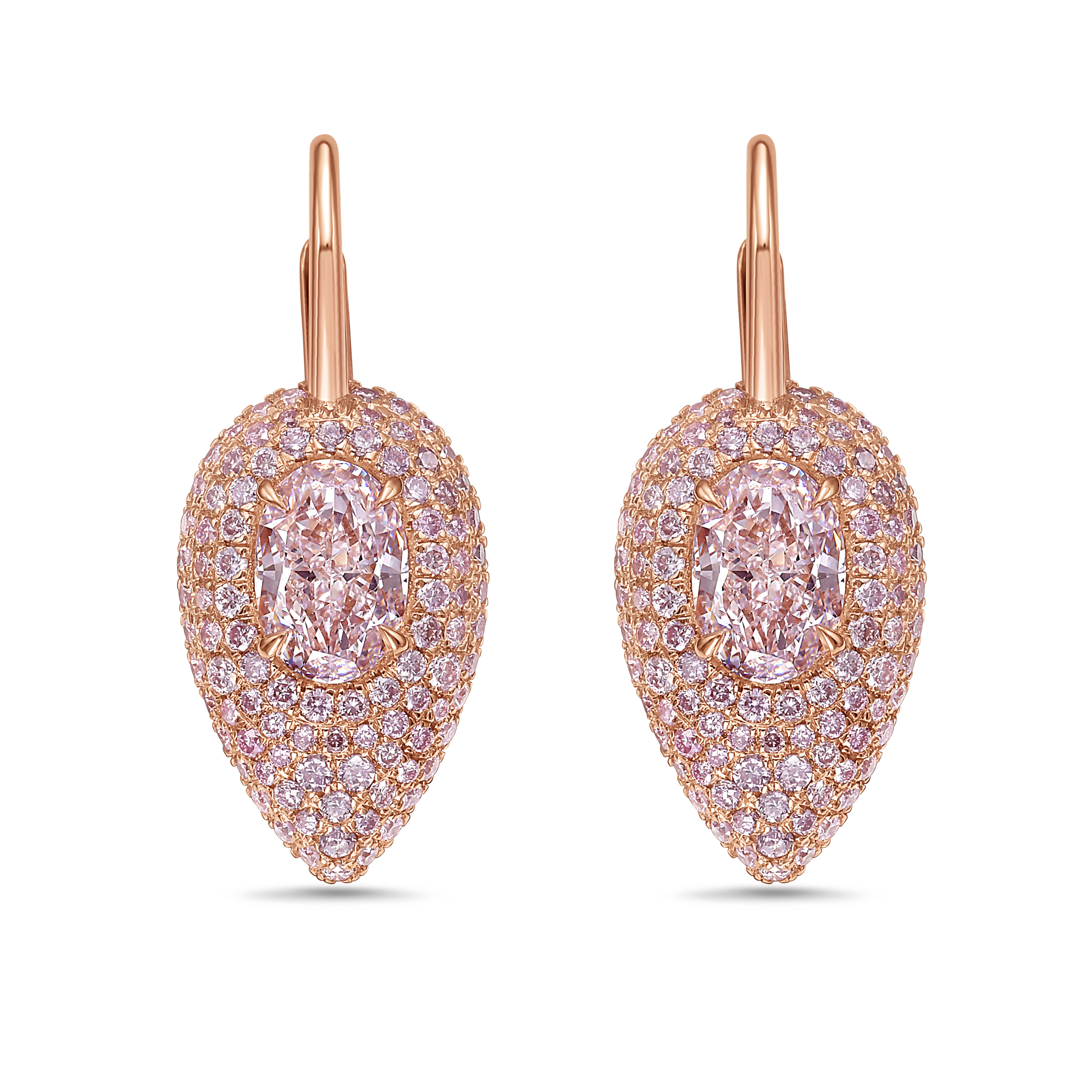 Pink Diamond Earrings