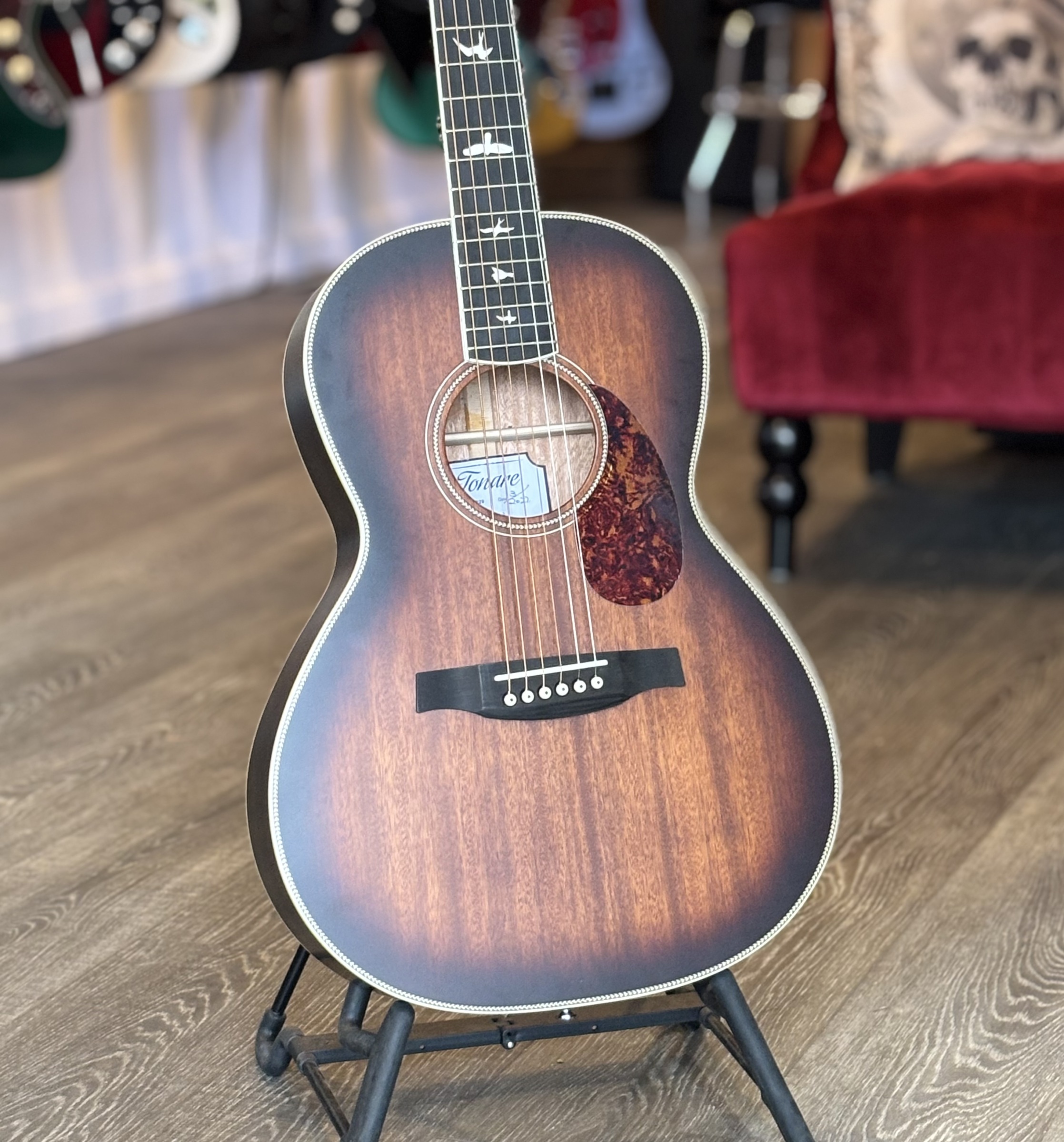 Pre-Owned  PRS SE P20E Parlor Acoustic Guitar - Tobacco Sunburst W/ Gig bag