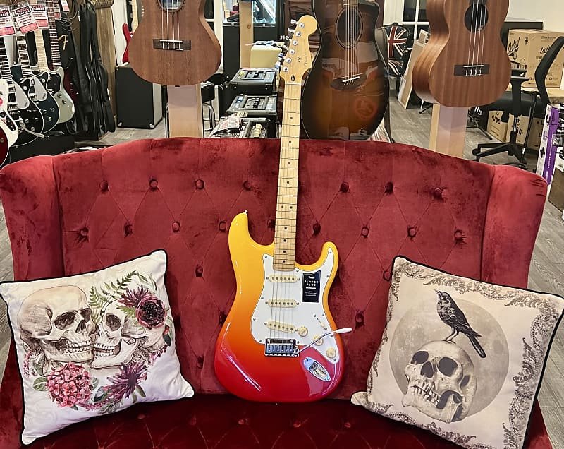 ギター Sunrise Polaris Schecter USA Sunset Extreme 6 Exotic Birdseye Guitar - 6998