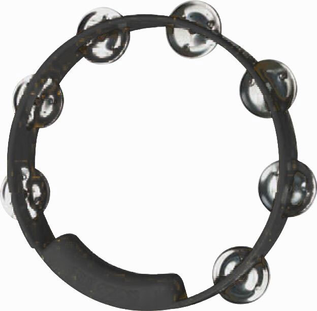  Rhythm Tech Black with Nickel Jingles True Colors Tambourines TC4018