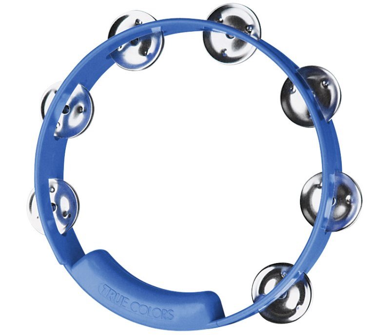  Rhythm Tech TC4048 Blue with Nickel Jingles True Colors Tambourines