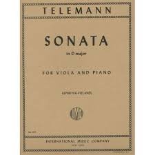 Sonata in D major (UPMEYER VIELAND Joseph) TELEMANN Georg Philipp VIOLA AND PIANO