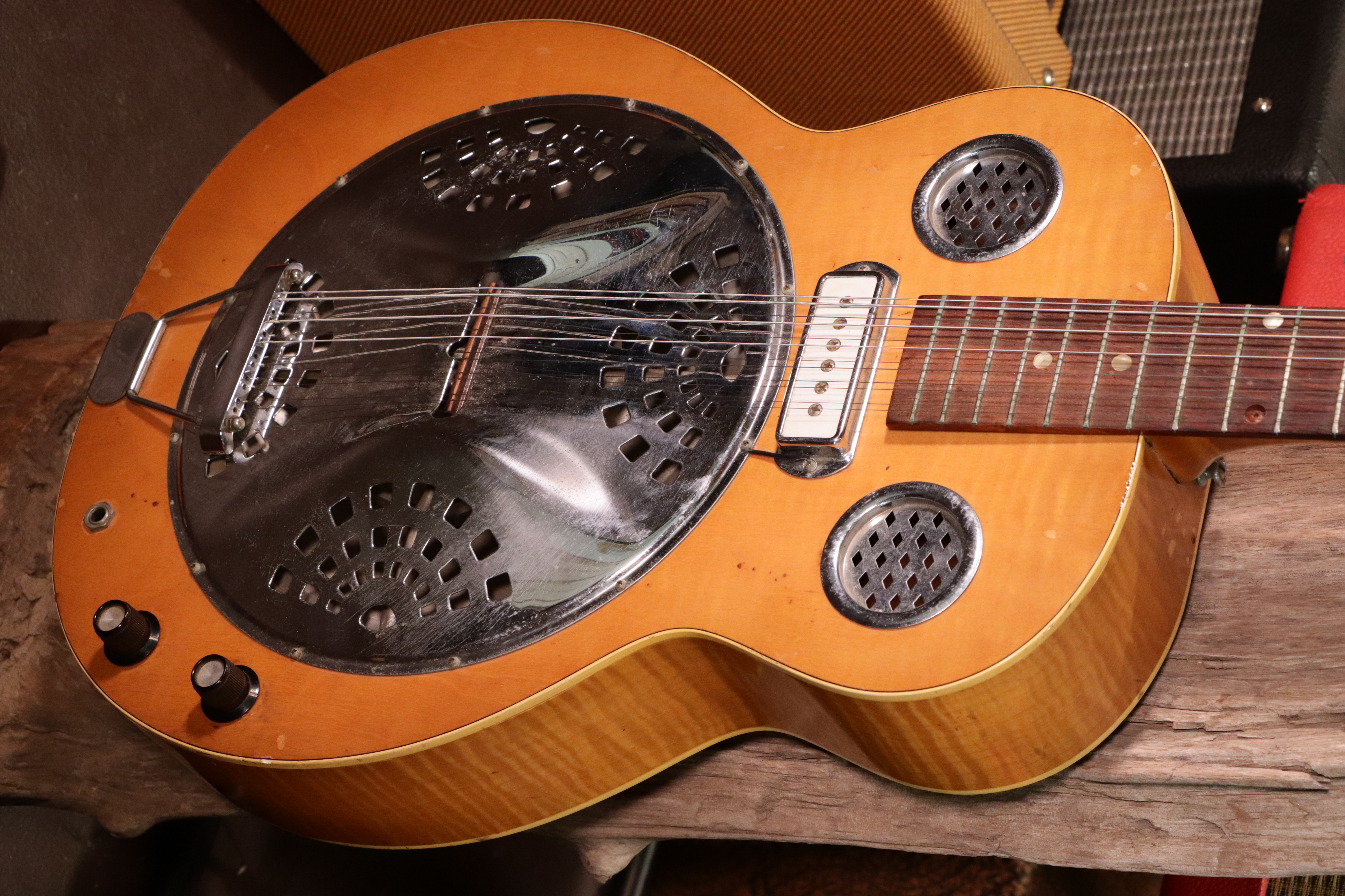 Dobro D-12E The Columbia Electric 1966 - Curly Maple
