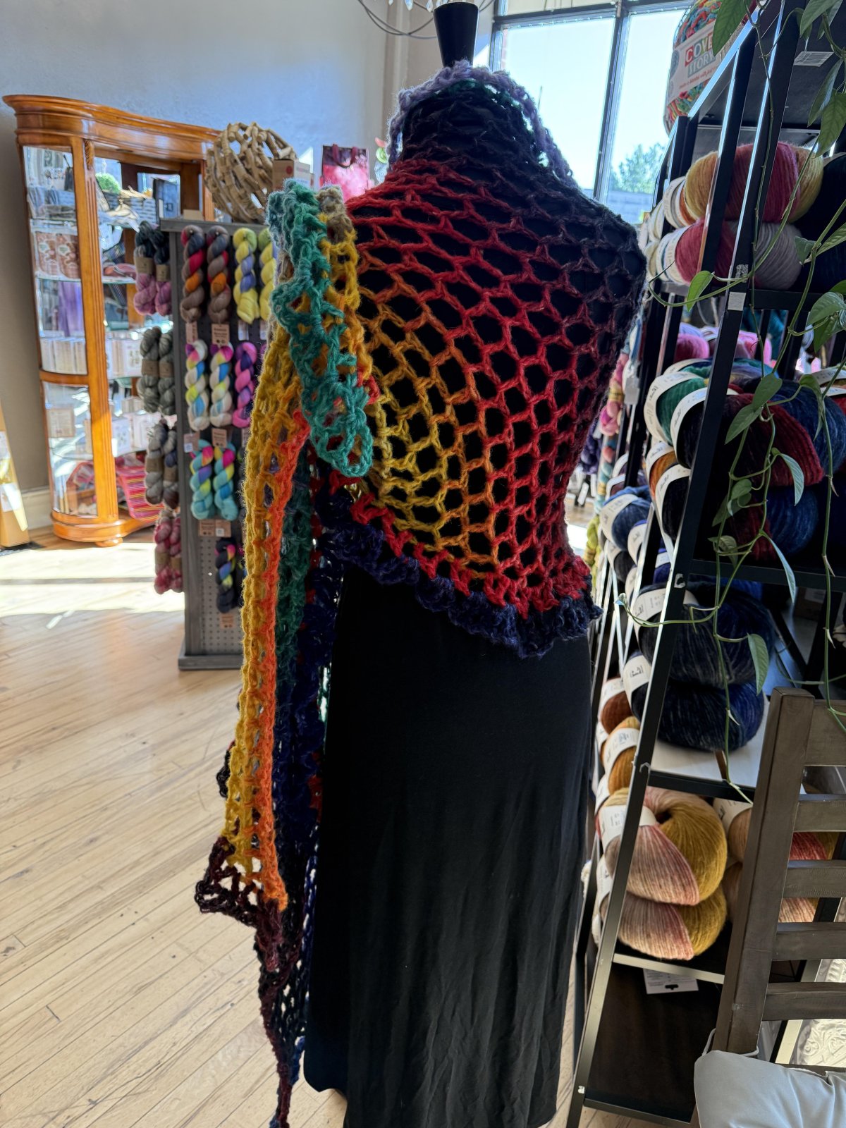 Mira crochet shawl by Drew Emborsky, aka The Crochet Dude