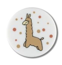 lama with shank - Size: 15mm - Color: white 