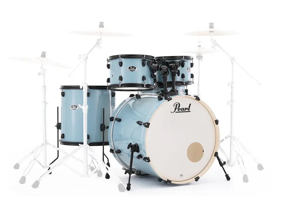 Pearl Limited-Edition Export 5-Piece Shell Pack with 22 Bass Drum, Daphne Blue