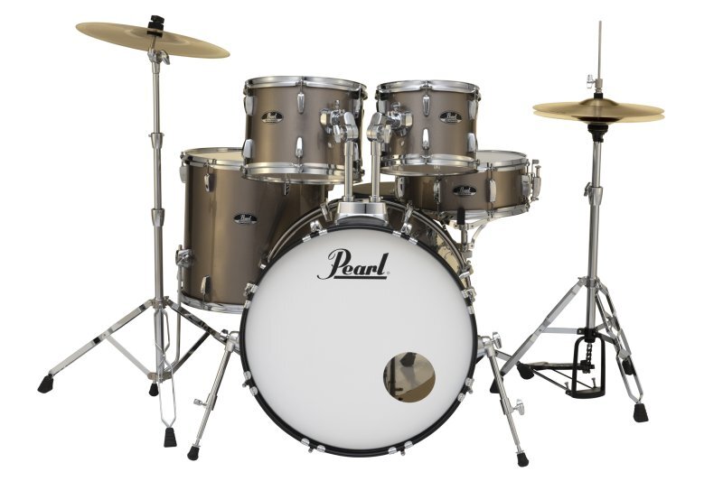 Roadshow 5-Piece Drum Set With 22 Bass Drum, Hardware & Cymbals - Bronze