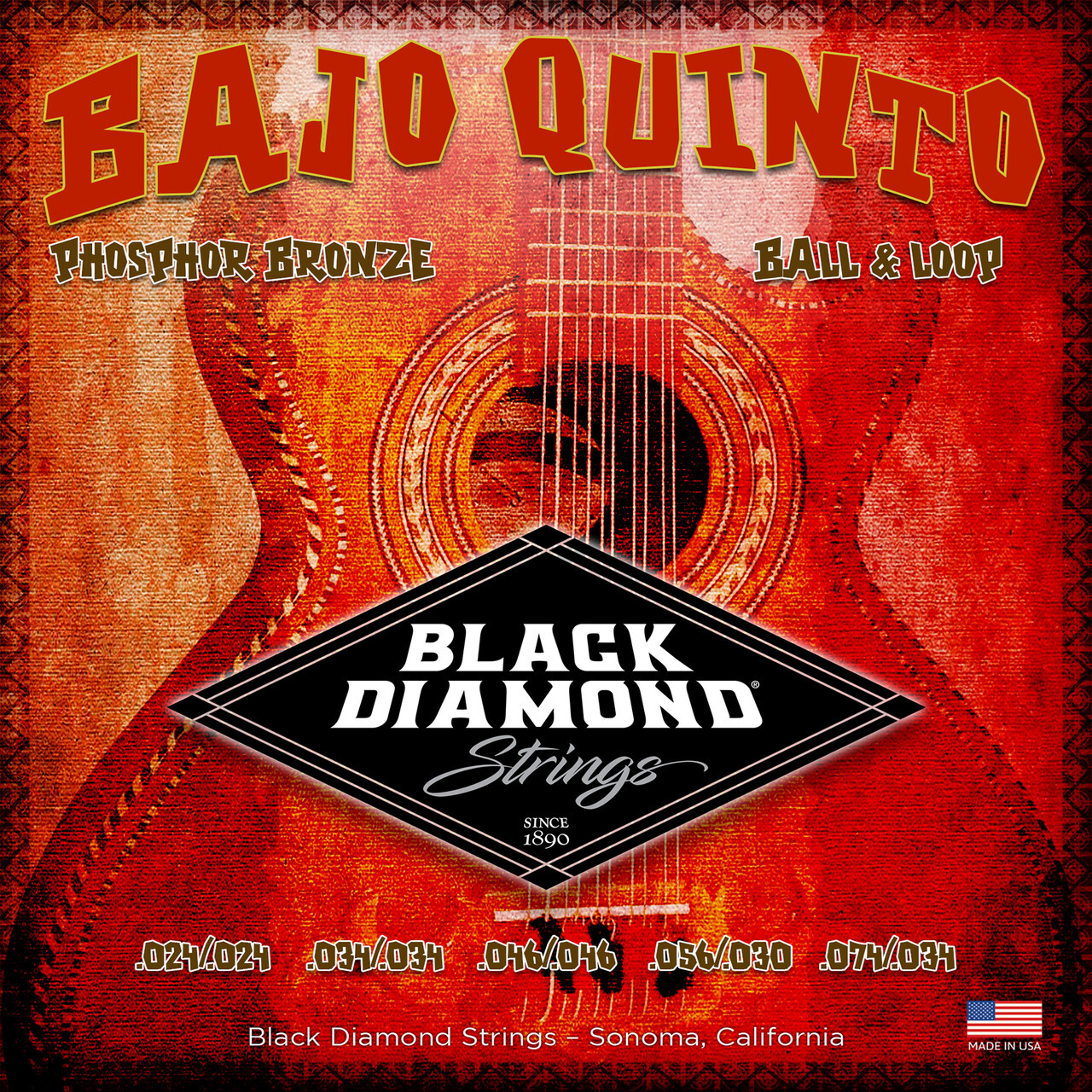 Noise　ソルティスト400 Bajo Quinto Strings Set - Black Diamond - 850041324456