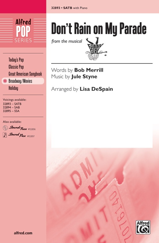 Alfred 32893 Don't Rain on My Parade From the Musical Funny Girl, SATB