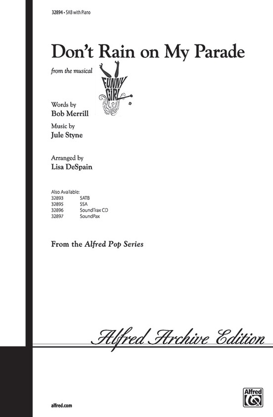 Alfred 32894 Don't Rain on My Parade From the Musical Funny Girl, SAB