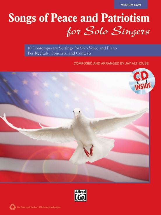 Alfred 38148 Songs of Peace and Patriotism for Solo Singers, Low Voice w/ CD