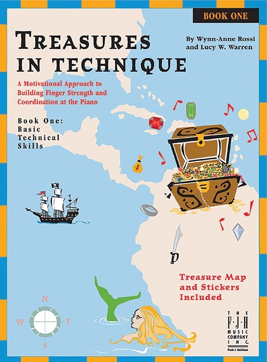Alfred 98- FJH1219 Treasures in Technique, Book One - Basic Technical Skills for Piano