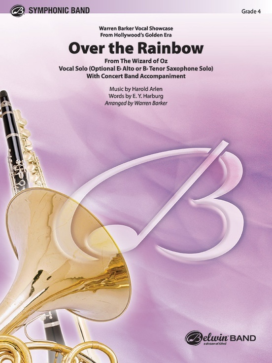 Alfred CB9902 Over the Rainbow (Vocal, Alto Saxophone or Tenor Saxophone Solo), Concert Band