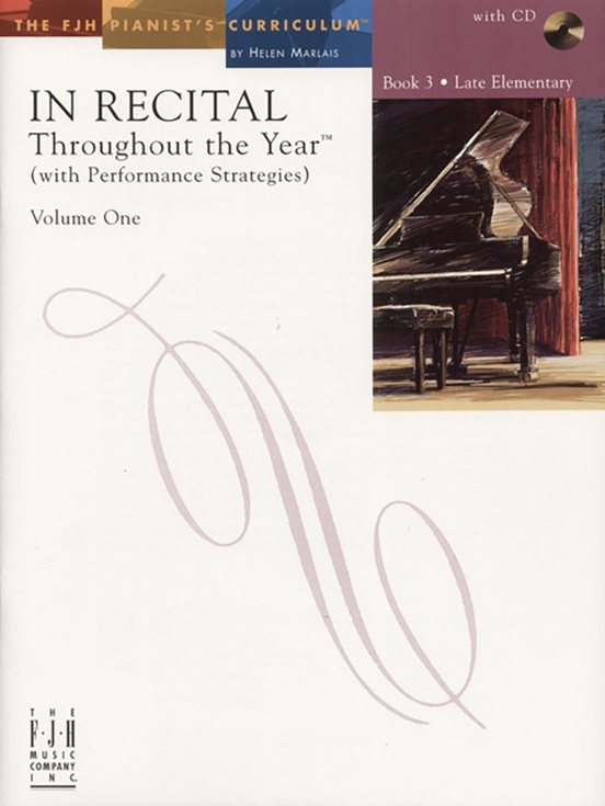 FJH FJH1461 In Recital Throughout the Year, Volume One, Book 3 w/CD for Piano