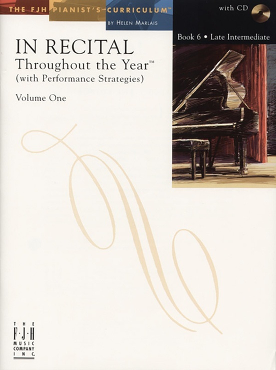 FJH FJH1464 In Recital Throughout the Year, Volume One, Book 6 w/CD for Piano