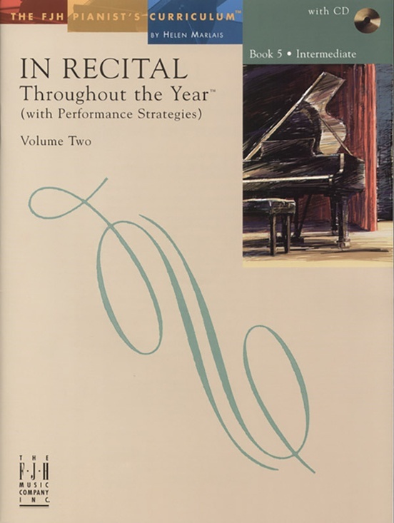 FJH FJH1556 In Recital Throughout the Year, Volume Two, Book 5 w/CD for Piano