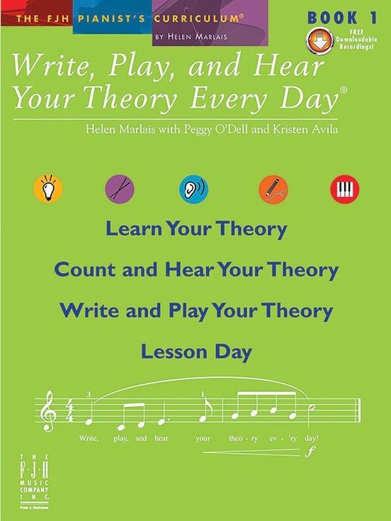 FJH FJH2006 FJHPC Write, Play, and Hear Your Theory Every Day, Book 1 for Piano