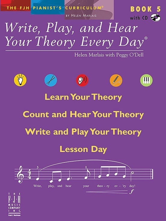 FJH FJH2137 Write, Play, and Hear Your Theory Every Day, Book 5 for Piano