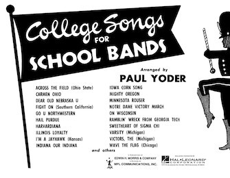 Hal Leoanrd 003750051 College Songs for School Bands – 2nd Bb Cornet