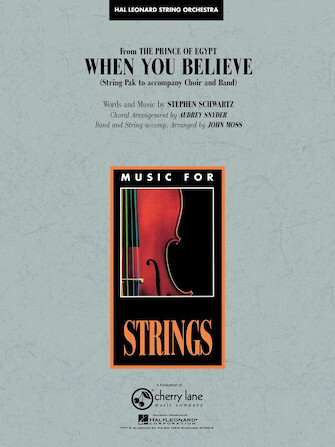 Hal Leoanrd 04626132 When You Believe (from The Prince of Egypt) String Pak for Band & Choir Accompaniment