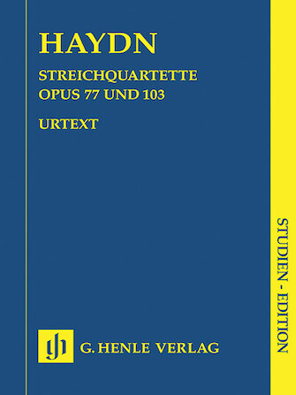 Hal Leoanrd 51489215  String Quartets – Volume XI Op. 77 and Op. 103 Study Score