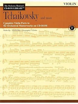 Hal Leonard 00220123 Tchaikovsky and More - Volume 4: The Orchestra Musician's CD-ROM Library - Violin