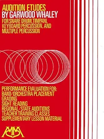 Hal Leonard 00317000 Audition Etudes: for Snare Drum, Timpani, Keyboard Percussion and Multiple Percussion