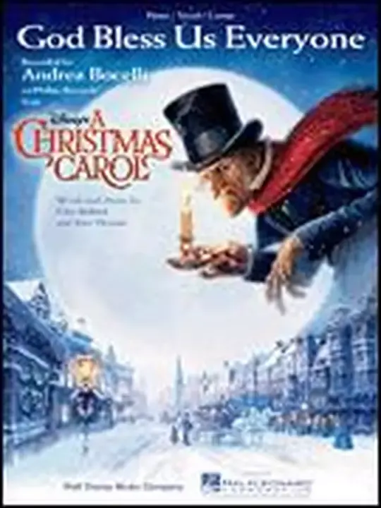Hal Leonard 00354021 God Bless Us Everyone from Disney's A Christmas Carol PVG Song Sheet