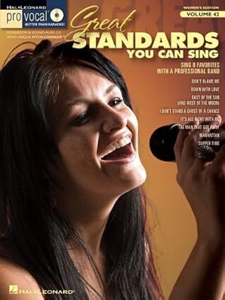 Hal Leonard 00740416 Pro Vocal Women's Edition Vol. 42: Great Standards You Can Sing:
